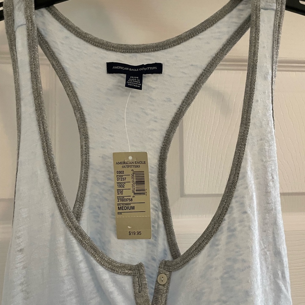 American Eagle NWT size medium baby blue tank